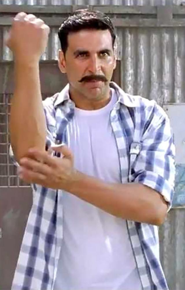 This action-packed entertainer was a remake of the Telugu film `Vikramarkudu`. He portrayed a double role, showcasing his versatility in action and comedy.