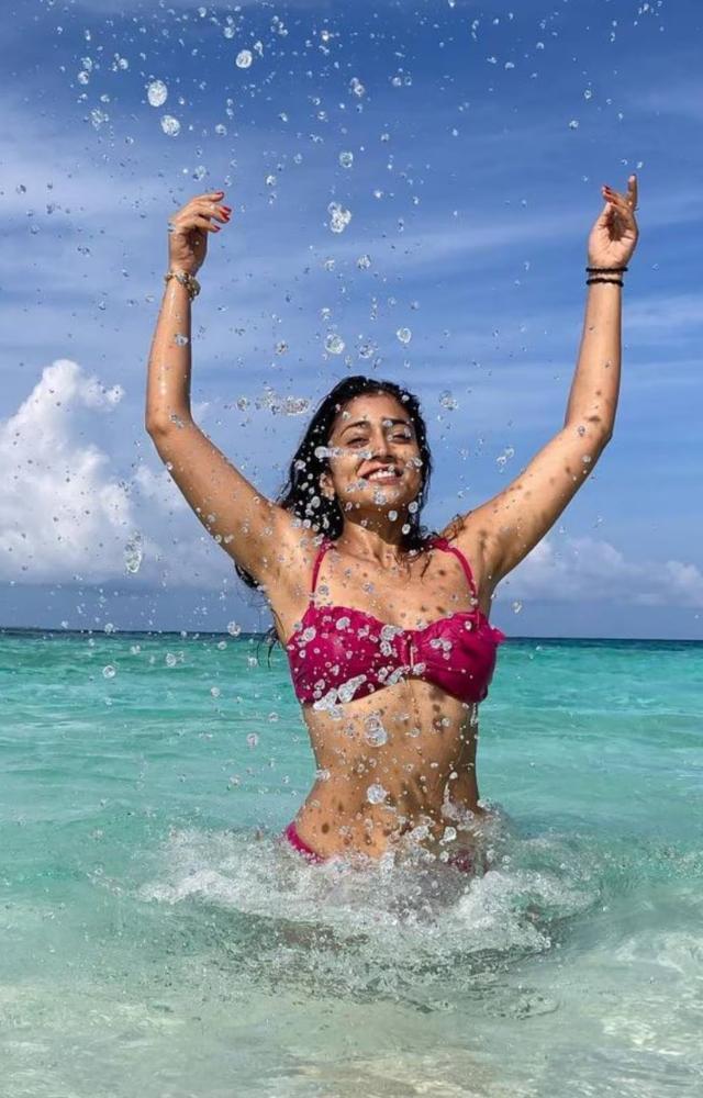  Known for her versatility across multiple film industries, Shriya Saran has appeared in bikinis in several films, showcasing her glamorous side alongside