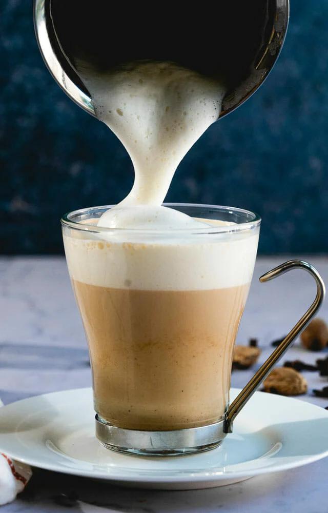 Heat and froth your milk with a handheld frother or whisk for a creamy, café-style latte. Bonus points for sprinkling cinnamon or cocoa on top.