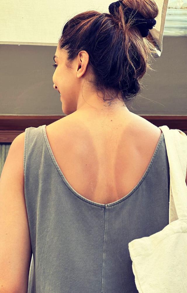 The actress even shared a picture of her tanned back, hinting at a relaxed and rejuvenating tropical babymoon with her husband, Ranveer Singh.