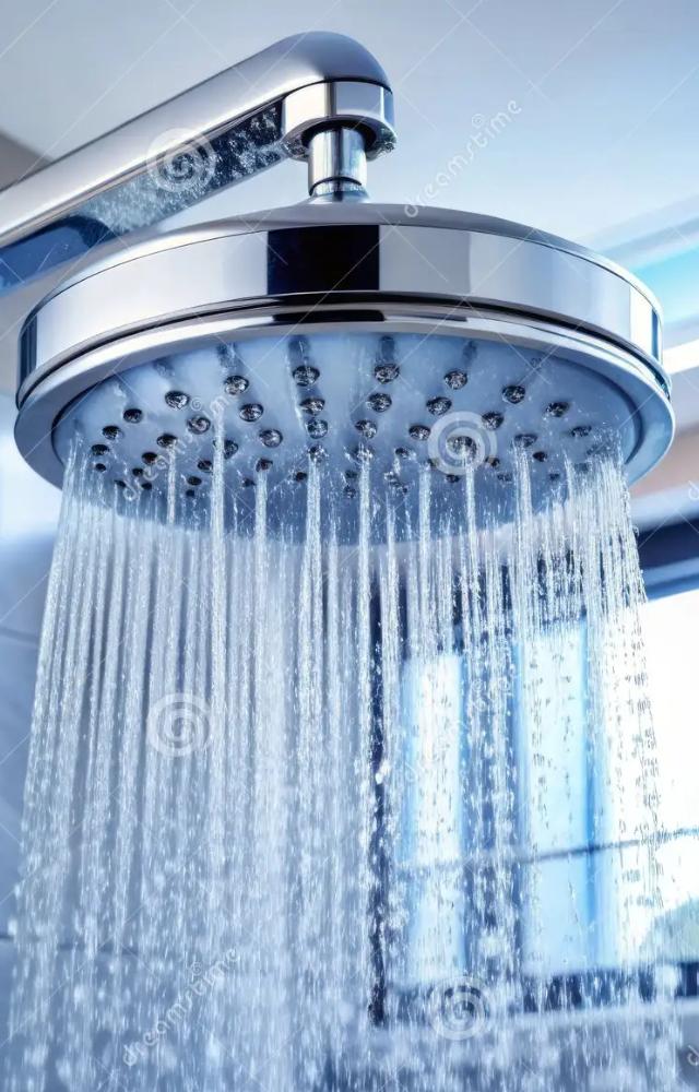 Fill a plastic bag with white vinegar and secure it around the showerhead with a rubber band, ensuring the head is fully submerged.