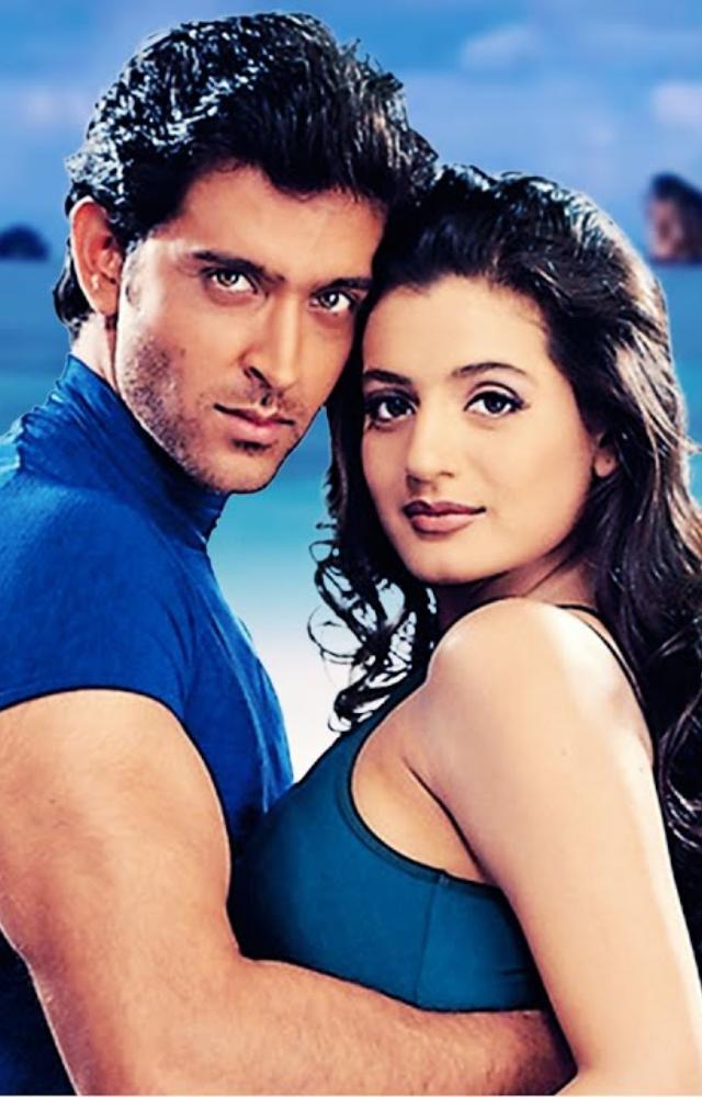 A romantic action film starring Hrithik Roshan and Ameesha Patel, known for its music and dance sequences.