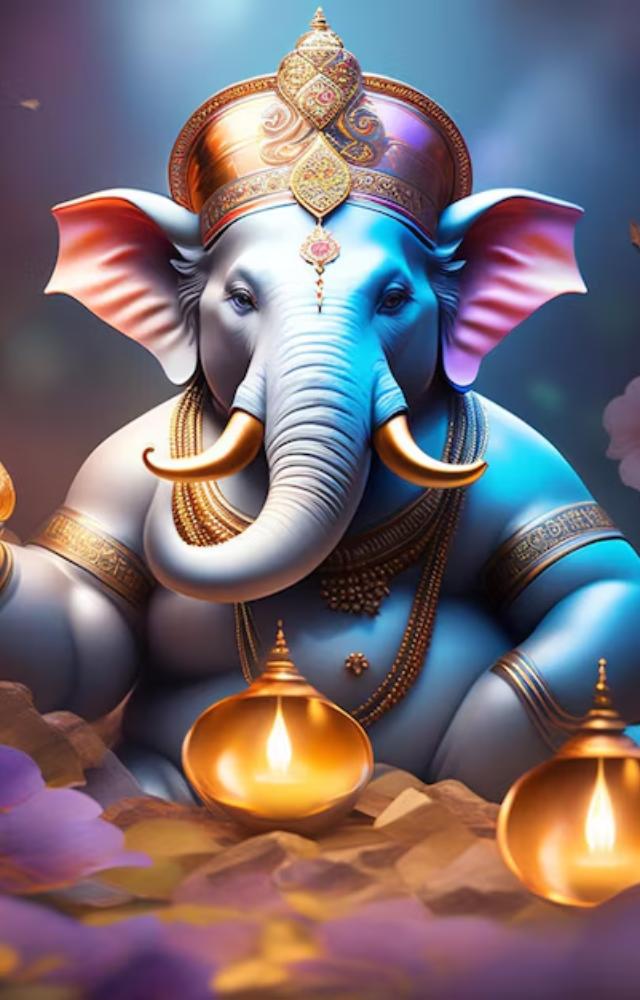 In South India, particularly in Tamil Nadu and Karnataka, Ganesh idols are usually smaller and more intricately crafted.
