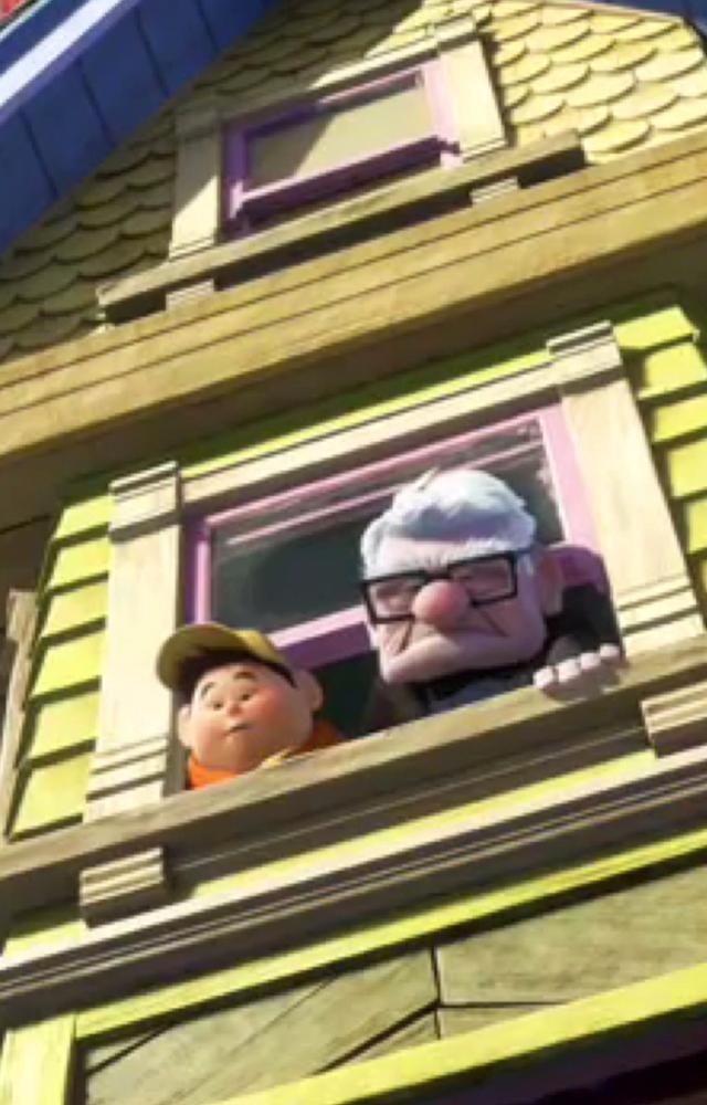 Grieving widower Carl takes flight on a balloon-lifted house, finding unexpected adventure and family with a young stowaway.