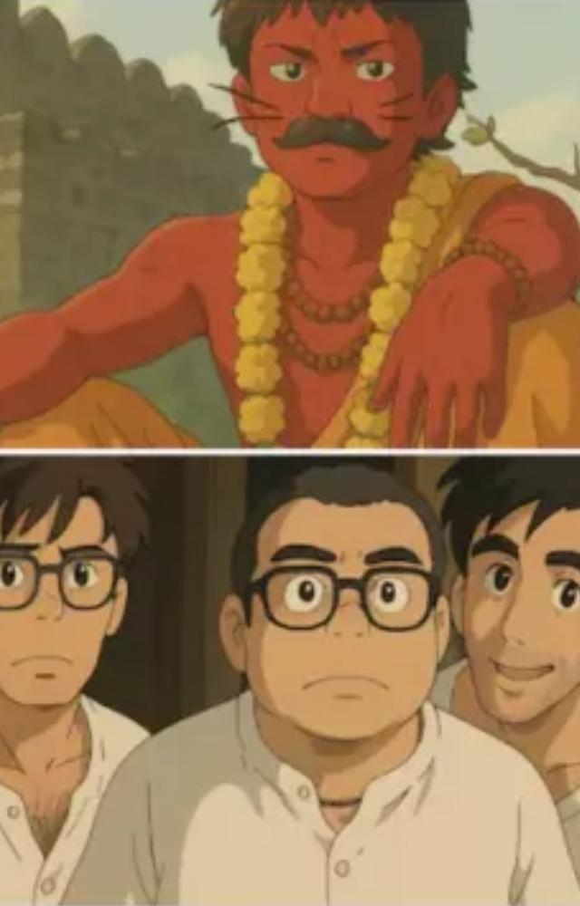 Bollywood Meets Studio Ghibli-Style Pics