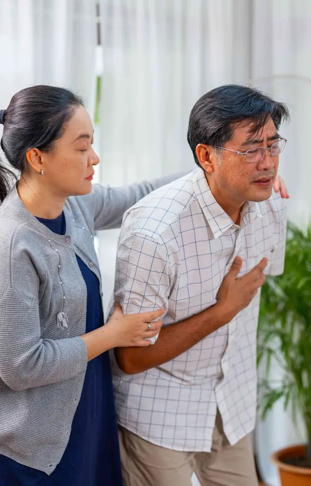 This can be a sign of coronary artery disease, which is a condition where plaque buildup caused by high cholesterol narrows the arteries.