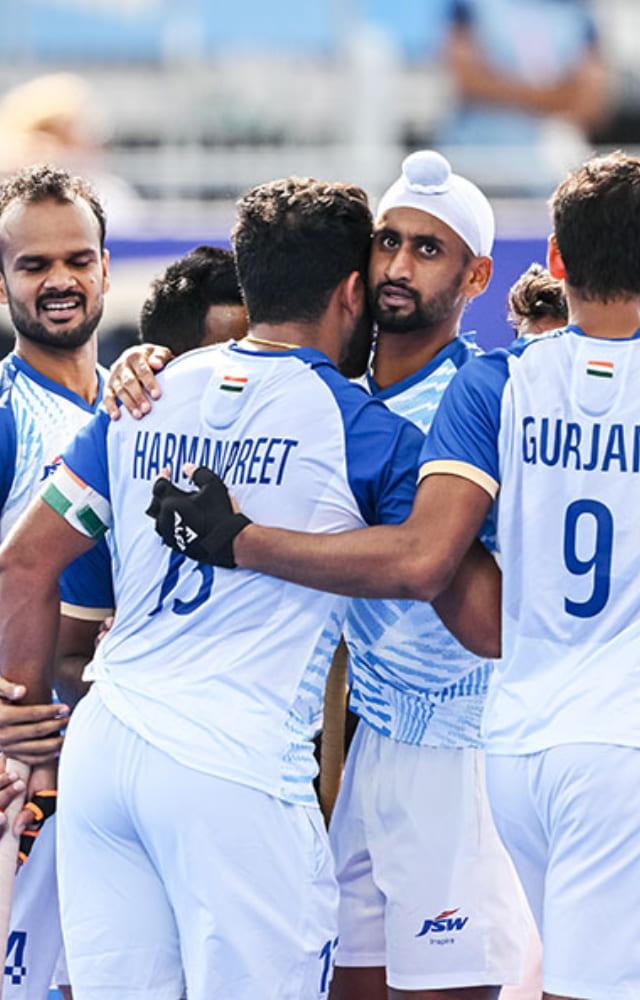 The Indian men`s hockey team secured a glorious win against Spain by 2-1, bringing home a bronze Olympic medal. Sreejesh finished the match in style.