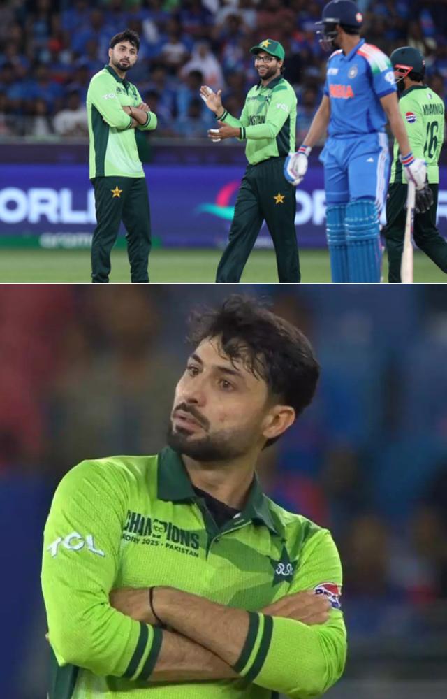 India`s opening batsman was dismissed by Pak bowler Abrar Ahmed in the 18th over. There was a sledging moment when Ahmed gave a rather controversial send-off.