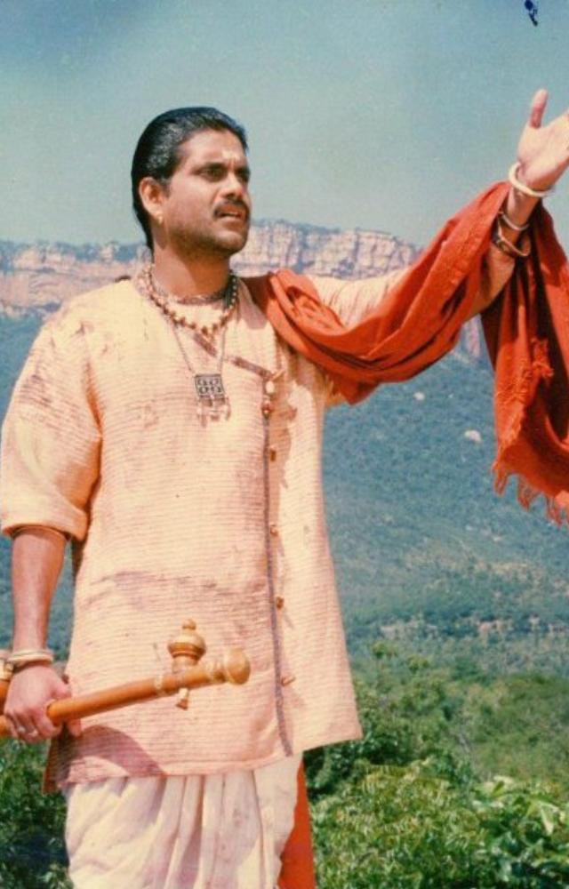 Though just before 2000, Nagarjuna’s portrayal of Lord Krishna in this Telugu film remains iconic and is still widely celebrated.