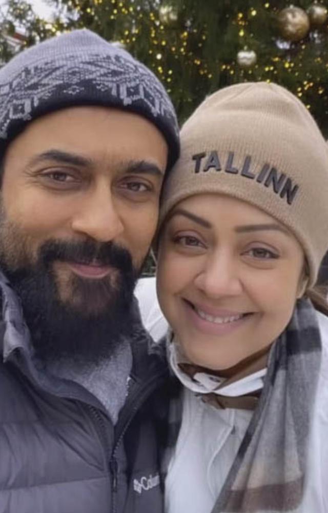 Jyothika reassured fans by sharing a delightful vacation video with Suriya from their memorable Finland trip, silencing separation rumors.