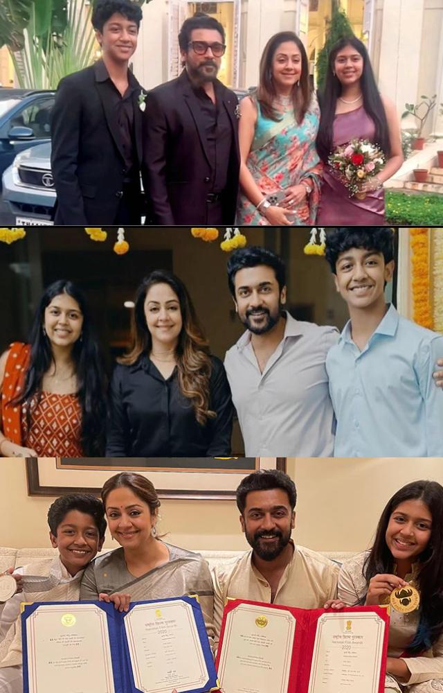 Suriya remains a pillar of support for Jyothika’s career ambitions while focusing on their children’s happiness and welfare.