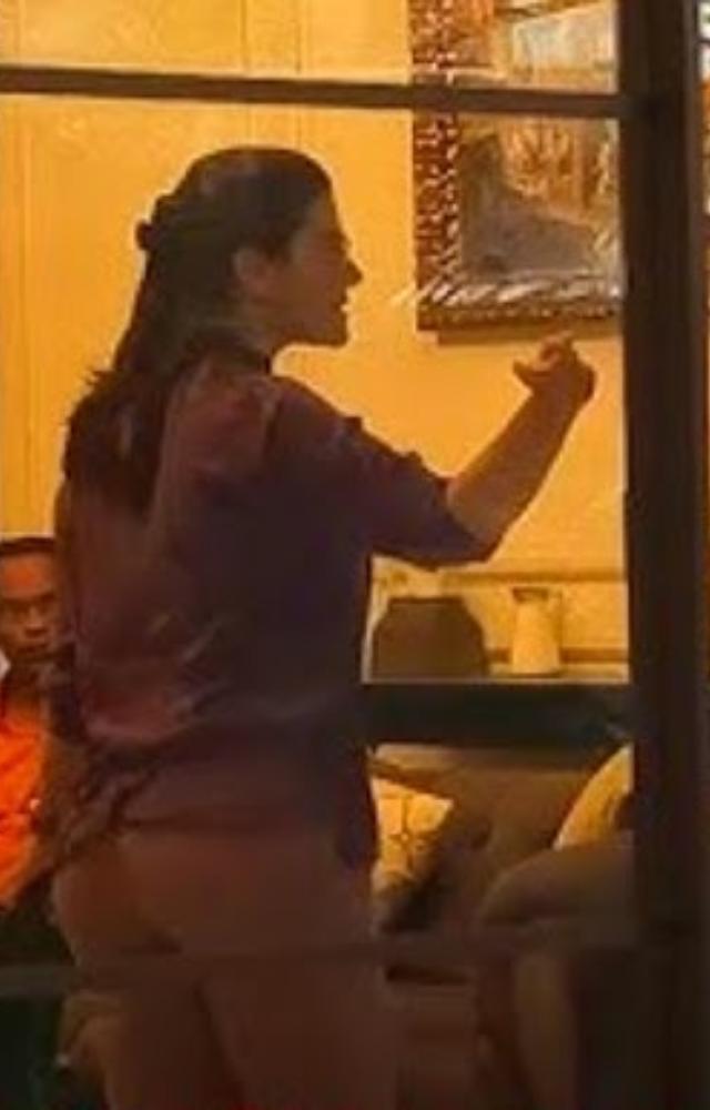 During the same incident, she confronted the building staff, gesturing towards the paparazzi while expressing her frustration.