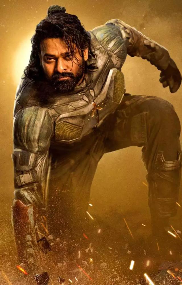 Prabhas portrays Bhairava, an expert bounty hunter known for his relentless pursuit and proficiency in tracking targets across a futuristic setting.



