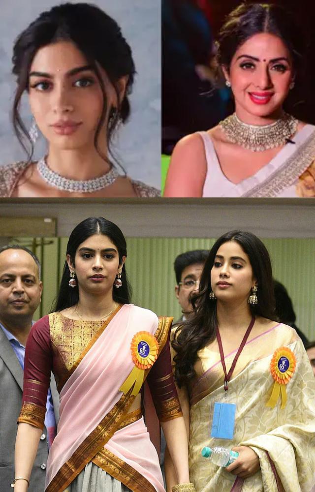 Khushi Kapoor keeps the memory of her late mother, Sridevi, alive by wearing her elegant outfits, finding comfort and inspiration in her mother`s timeless style