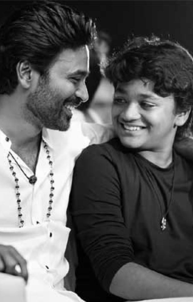 Rare Images of Dhanush and Son Linga
