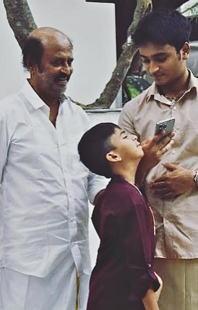 Linga is the younger son of Dhanush and Aishwarya Rajinikanth, making him the grandson of the legendary Rajinikanth.