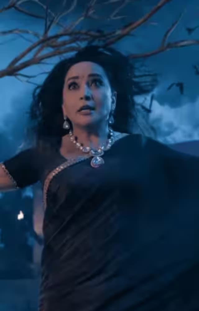Bollywood has a weirdly shocking way to portray ghosts. Madhuri Dixit in Bhool Bhulaiyaa 3 was less scary and more weird. However, it was a treat watching her.