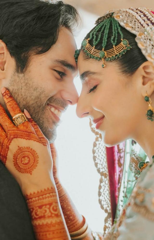 The Sanam Teri Kasam actress tied the knot with Pakistani actor Ameer Gilani on Wednesday in an intimate ceremony. Their wedding pictures are dreamy.