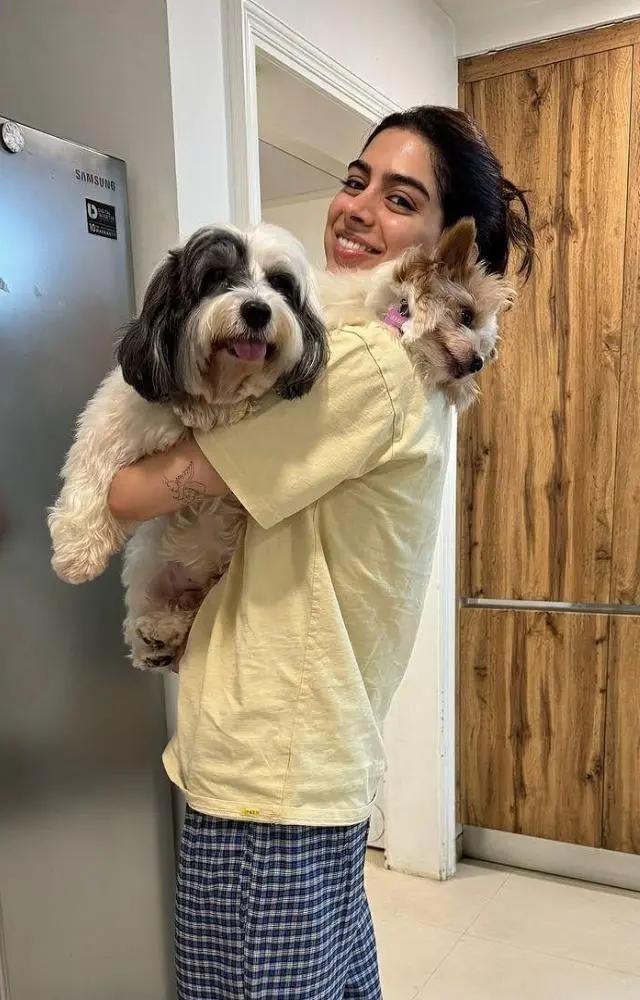 Meet Khushi Kapoor’s fur babies