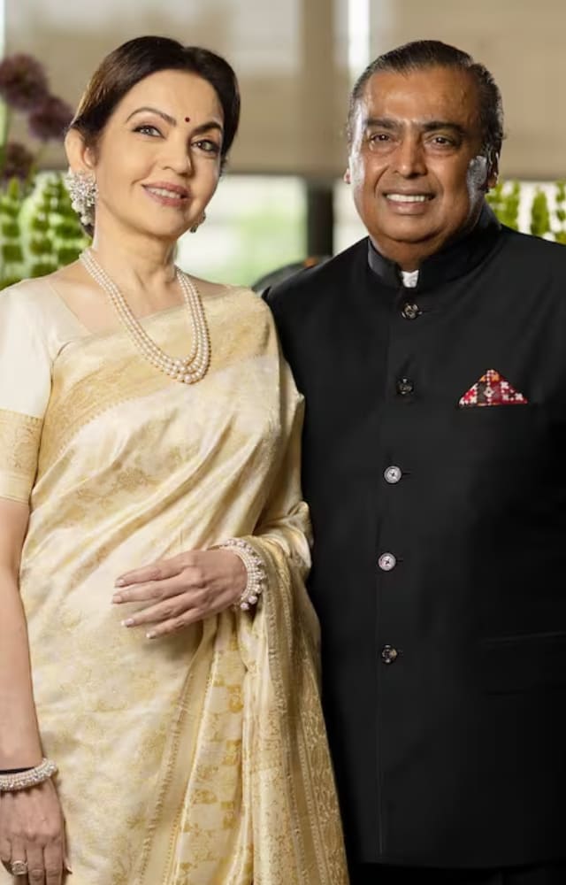 He married Nita Ambani in 1985. It was love at first sight for the businessman. The two share three children: two sons and one daughter.