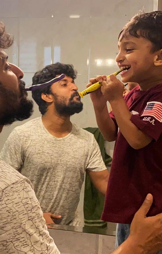Nani’s son surprised him with a heartwarming gift a piano performance. Captured in images, Nani’s awe-filled expression