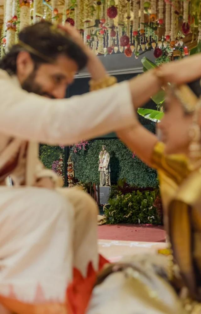 The couple married in a splendid Telugu ceremony at Annapurna Studios, Hyderabad, celebrating their union in grand style.