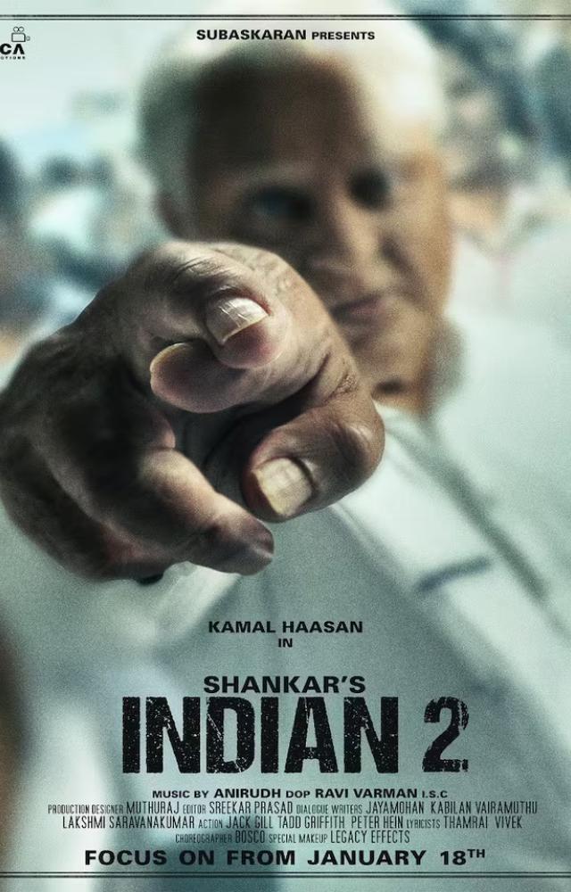 Kamal Haasan returns as Senapathy, an ex-freedom fighter turned vigilante fighting corruption. He aids a young man exposing corrupt politicians through internet