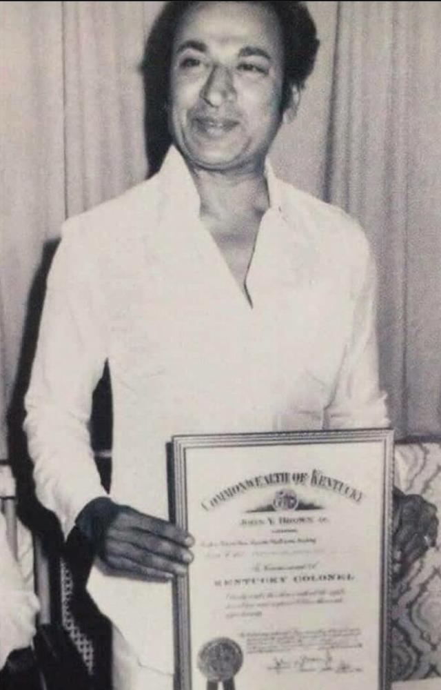 The Kannada cinema legend received India`s 3rd highest civilian honor for his 45-year acting/singing career and cultural impact as 'Nata Saarvabhouma'