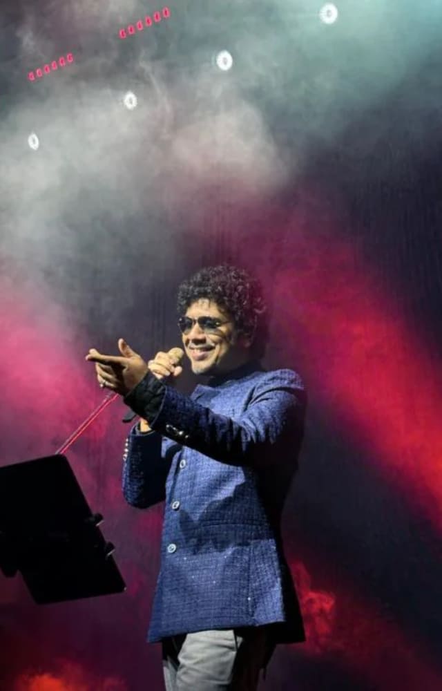 Another singing gem attended the concert along with his family in Mumbai amid a hectic schedule of touring and gigs.