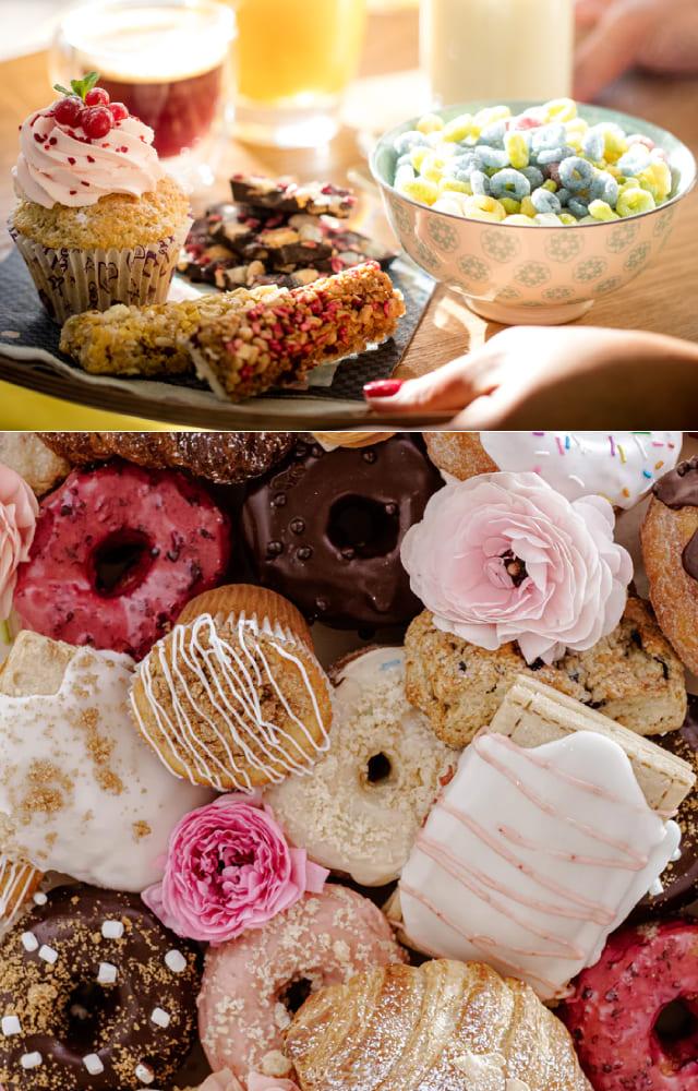 Foods such as breads, sugary cereals, and pastries can lead to weight gain and increased blood sugar, thus increasing the risk of breast and colorectal cancers.