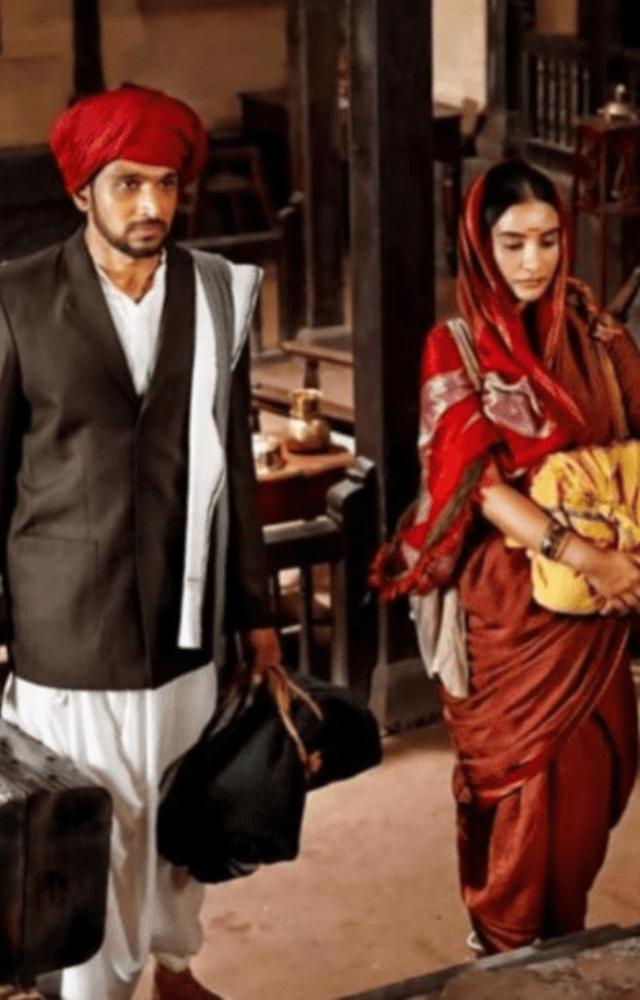 Pratik Gandhi portrays Mahatma Jyotirao Phule, while Patralekhaa plays Savitribai Phule, showcasing their powerful on-screen partnership.