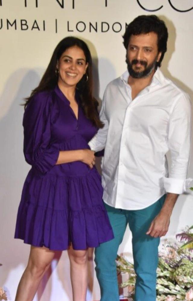 Genelia has shared her pregnancy journey with her fans, displaying her baby bump in stylish maternity wear.