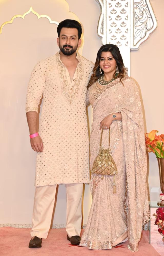 South Star Couple at Ambani Wedding