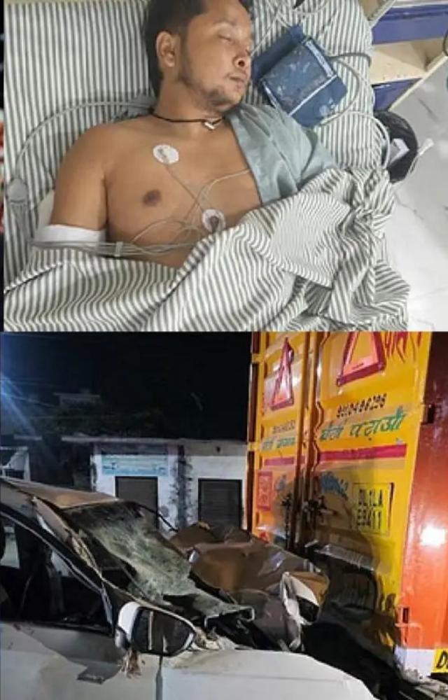 The accident occurred around 3:40 AM on National Highway 9 in the Gajraula area of Amroha district, Uttar Pradesh.