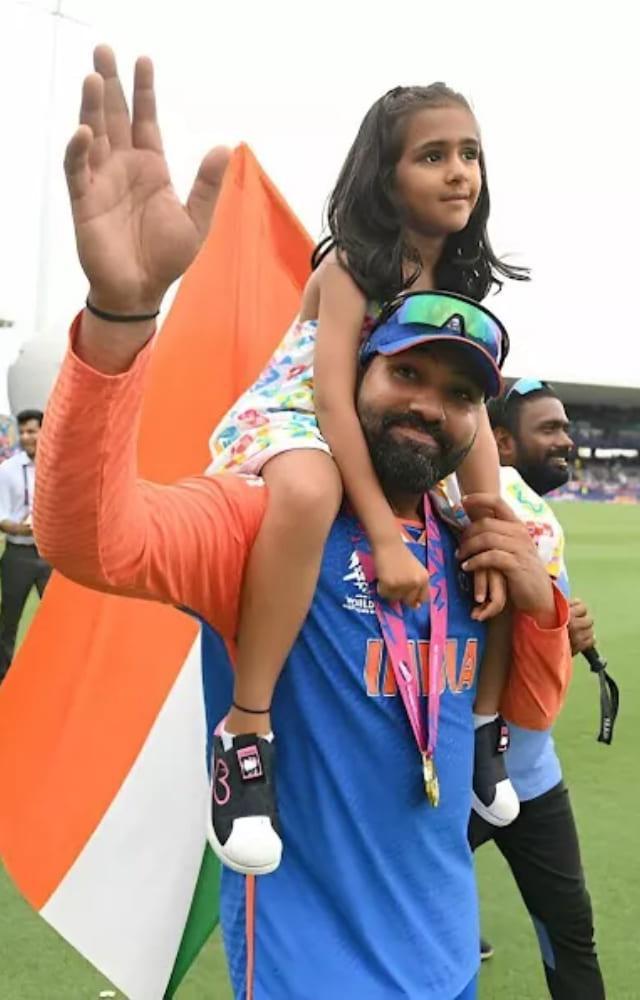 Rohit Sharma And Samaira Cute Moments