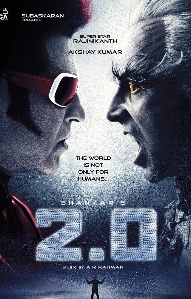 2.0, the sequel to the blockbuster Robot features Rajinikanth in multiple roles and Akshay Kumar as the formidable antagonist