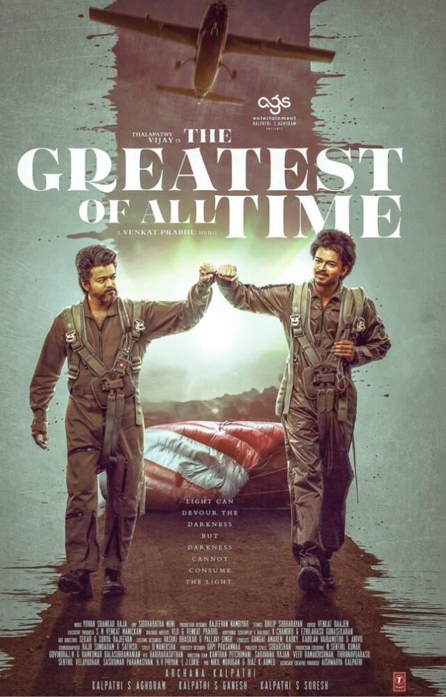 The GOAT stars Thalapathy Vijay in a dynamic double role, portraying both a skilled spy and his own son
