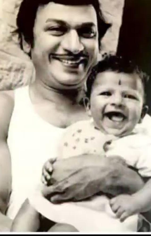 Shivarajkumar`s childhood photos depict him as a bright-eyed boy with a mischievous smile.