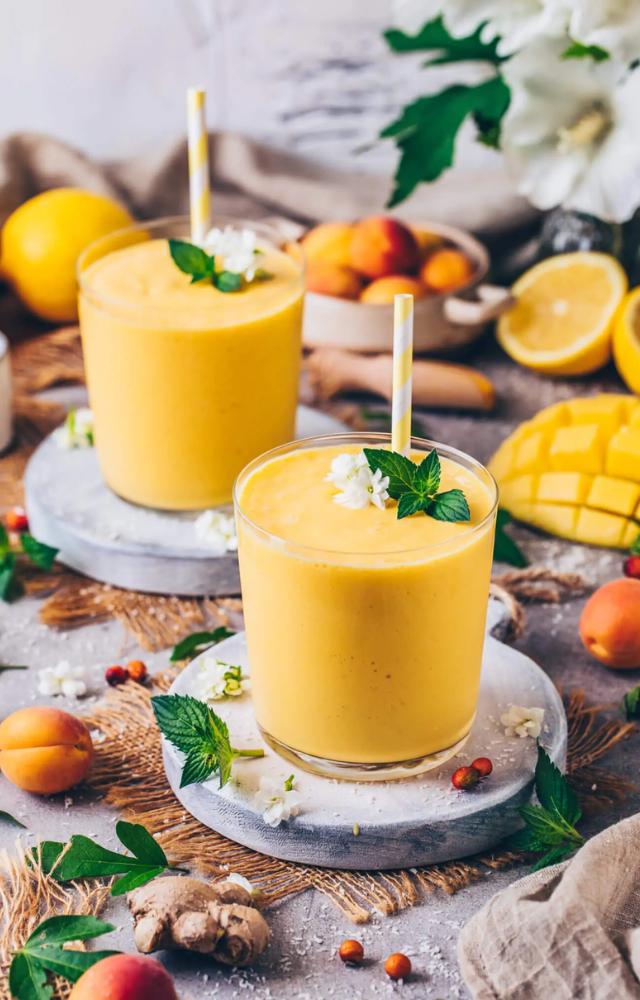 Creamy mango blended with yogurt, a hint of cardamom, and a touch of ginger for a refreshing Indian classic.