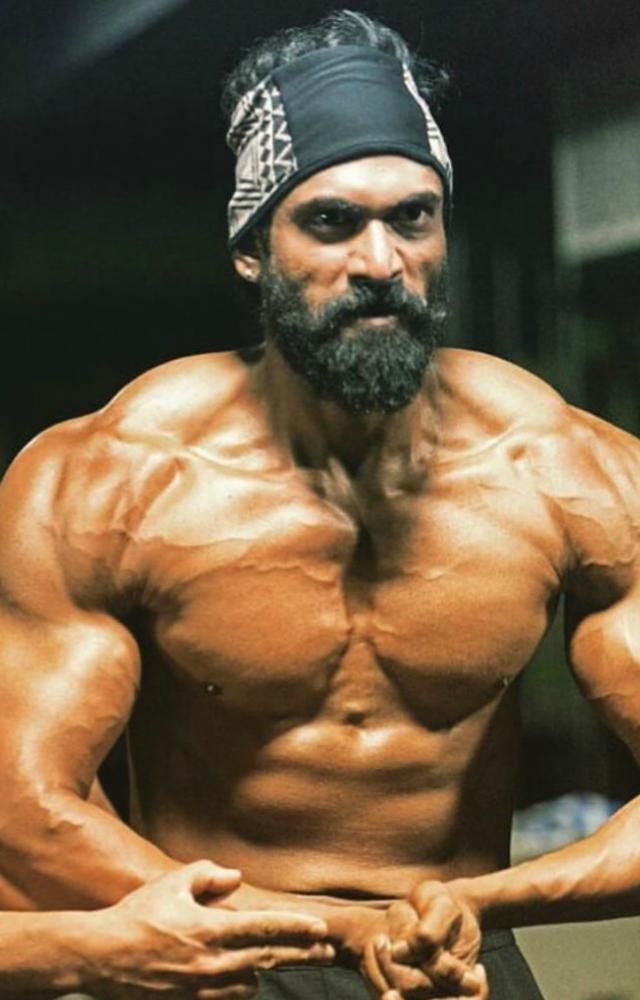 Rana Daggubati, Built a muscular physique to play the antagonist Bhallaladeva.
