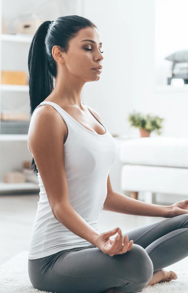 Practicing meditation can help slow down racing thoughts and make it easier to manage stress and anxiety