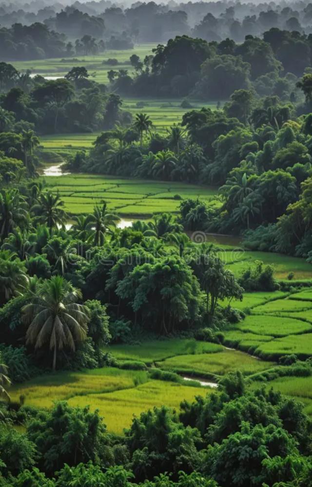 It rejuvenates plants and trees, making the surroundings lush and vibrant.

