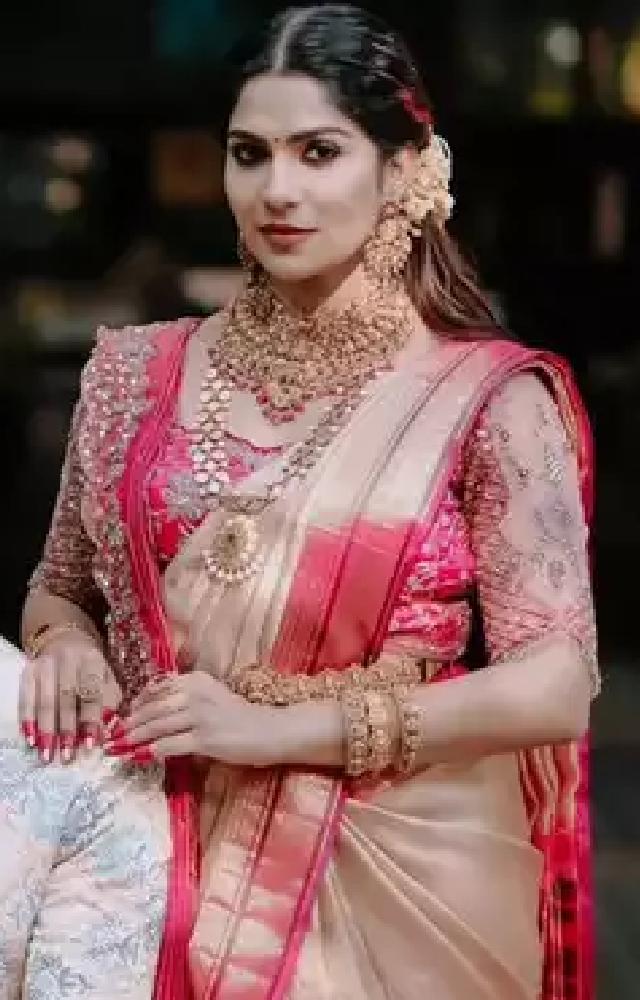 Swasika Vijay wedding looks