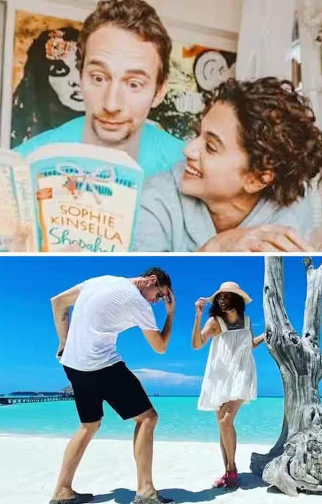 Taapsee Pannu-Mathias Boe Adorable Pics
