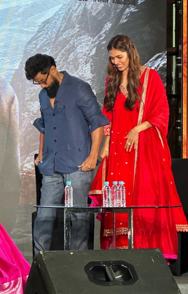 The entire star cast of Thangalaan had arranged a meet and greet in Bengaluru with the press and mediapersons before the release of their film.