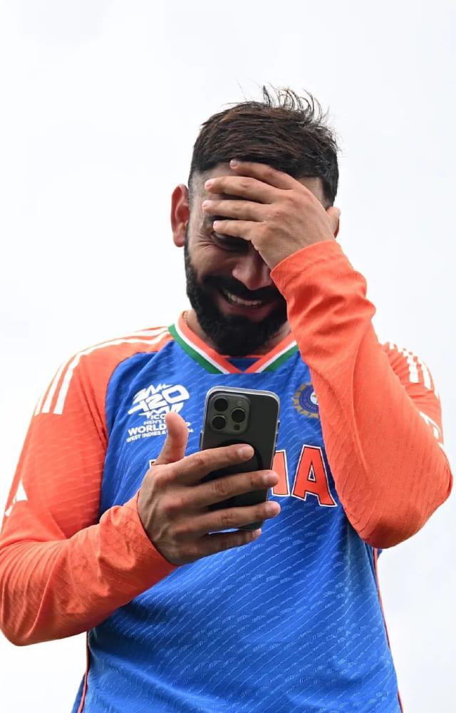 While his family couldn`t come to the West Indies for the T20 World Cup finals, Kohli made sure to call them right after the match.