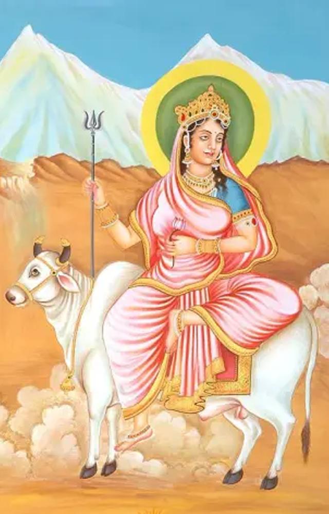 Shailputri is an inspiration to devotees during Navratri since she is the daughter of the mountains and represents tenacity and fortitude.