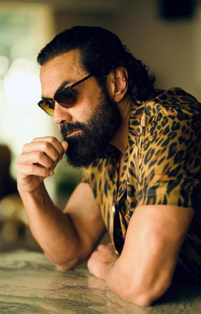 Bobby Deol`s sleek beard style redefines modern elegance with its flawless fusion of masculinity and grace.