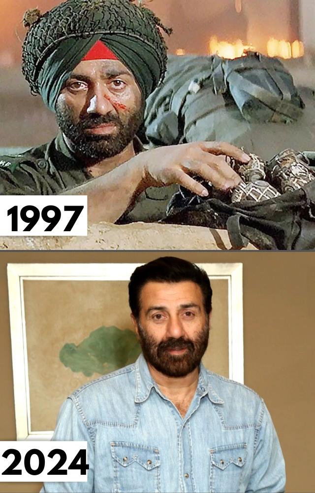 Sunny Deol in Border (1997) portrayed a fearless soldier, and after 27 years, he remains an icon of strength in Bollywood, continuing to inspire with his powerful roles.