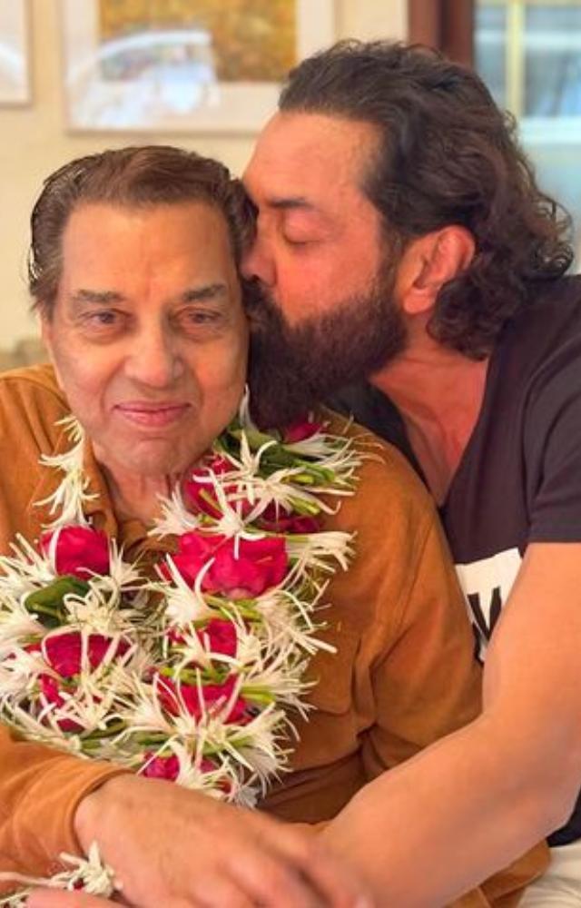Bobby Deol heartfelt wishes to Dharmendra - Happy Birthday Papa! A tribute to love, laughter, and the bond that lasts a lifetime.
